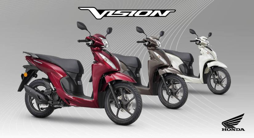 Friss színekkel és bevált technikával érkezik idén a Honda Vision 110