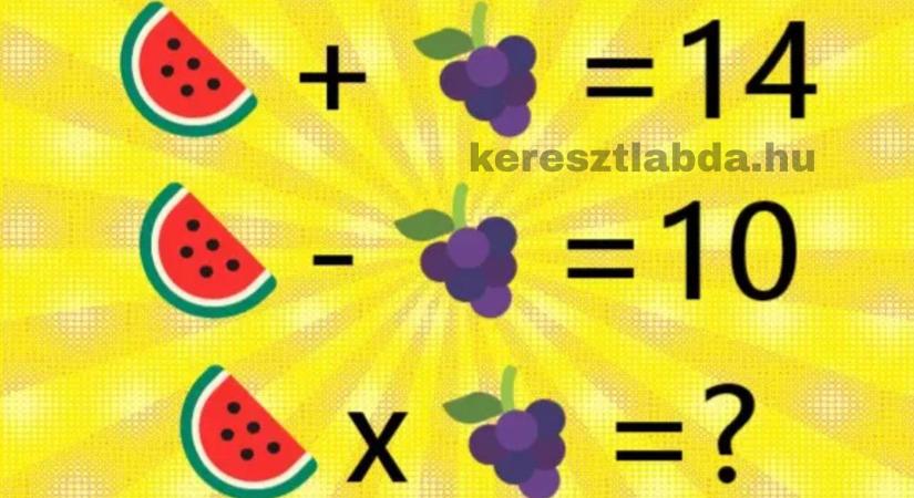 Napi matek feladat: Két gyümölcs, egy szorzás – a végén bukik el a többség