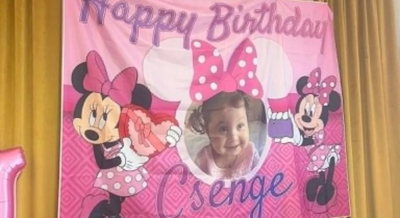 „Csenge ragyogott a szeretettől, amit kapott” – egyéves lett a születés közben lebénult kislány
