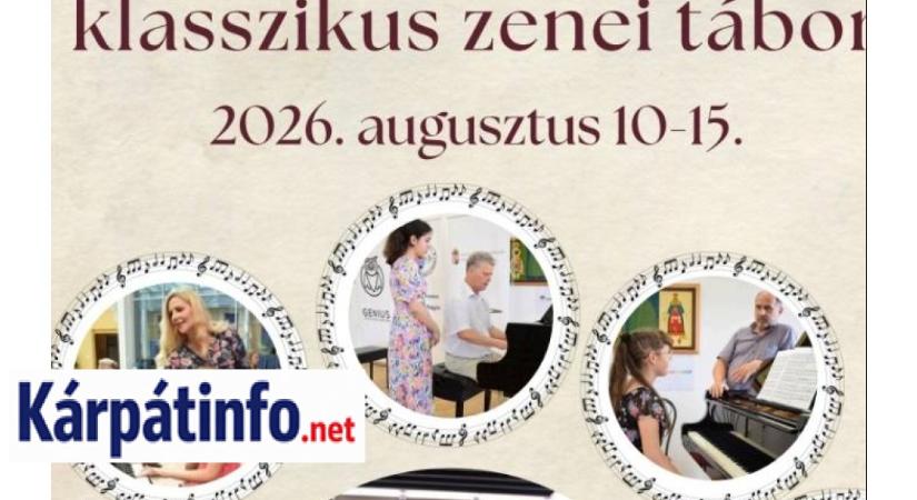 Felhívás – II. ZeneVarázslat klasszikus zenei tábor