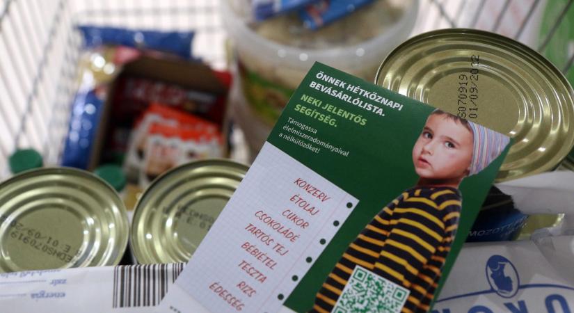 Tartósélelmiszer-gyűjtés: már egyetlen konzervvel vagy tábla csokoládéval is segíthet