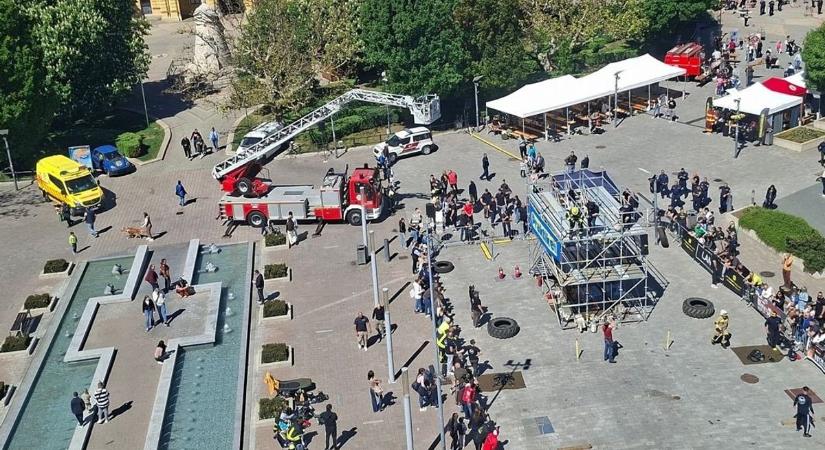 Egri tűzoltó diadalmaskodott a nyíregyházi erőpróbán