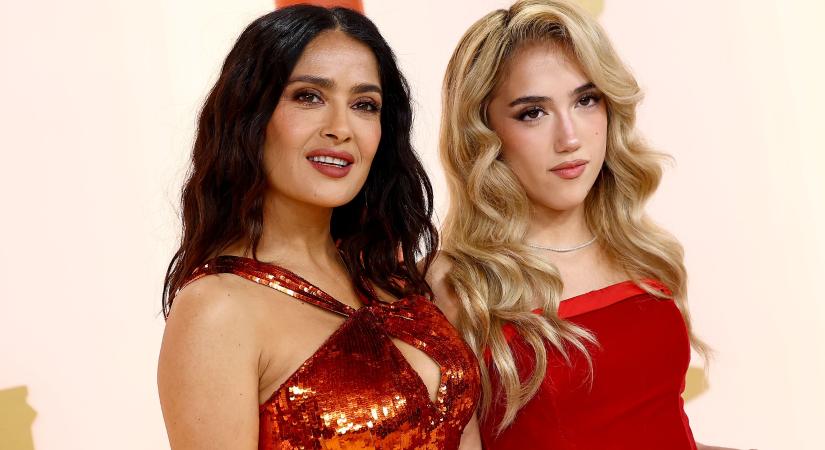 Salma Hayek 18 éves lánya megszólalásig hasonlít az anyjára – csak szőke hajjal