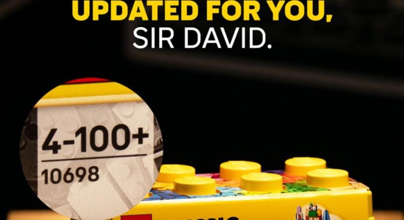 A LEGO zseniálisan köszöntötte fel a 100 éves David Attenborough-t