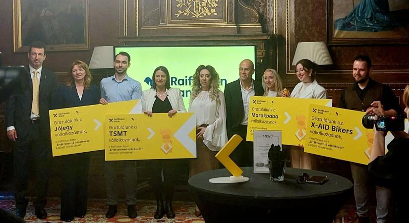 A jó jegytől a marokbabákig: öt kezdeményezést díjazott a Raiffeisen a Cápák között vállalkozói közül
