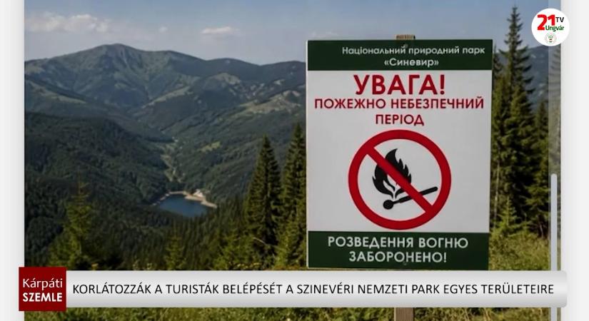 Korlátozzák a turisták belépését a Szinevéri Nemzeti Park egyes területeire (videó)