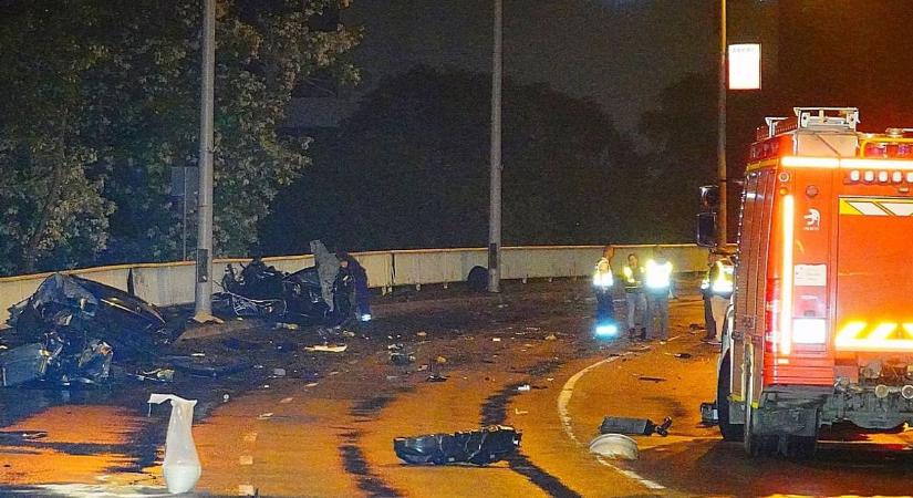 Extrém gyorsan száguldozhatott a hídon a balesetet szenvedett Mercedes sofőrje