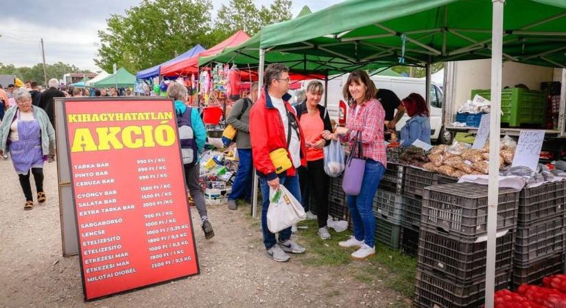 Vitték az olcsó epret, mint a cukrot ebben a borsodi vásárban!