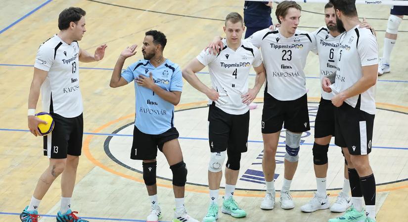 Harmadszor is a vendégek nyertek, kedden bajnok lehet a Kaposvár a férfi röplabda Extraligában