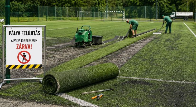 Eddig lesznek zárva Kaposvár műfüves sportpályái
