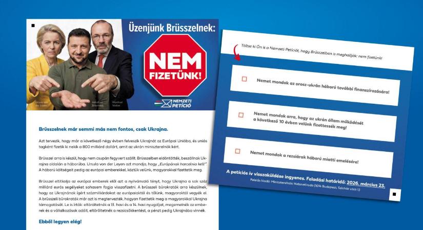 A leköszönő kormány az utolsó napon közzétette a Nemzeti Petíció eredményét