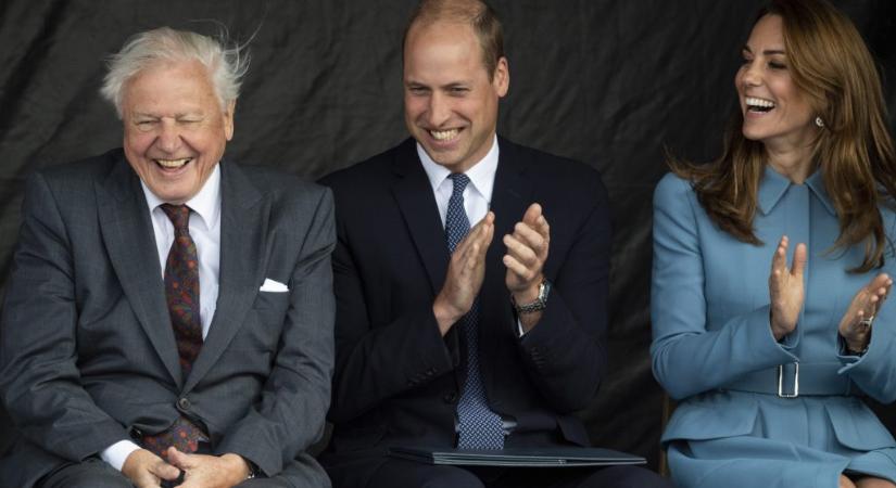 A walesi hercegi pár is felköszöntötte a 100 éves David Attenborough-t