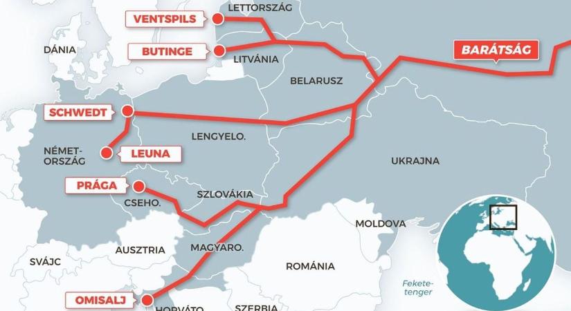 A németekhez sem érkezik olaj a Barátság vezetéken