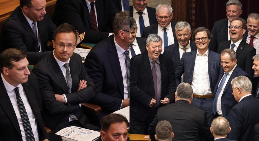 Aki az összetöpörödött Fidesz-frakcióban búslakodó képviselőket nézi, talán el sem hiszi, hogy tudtak ők kacagni – nem is akárhogyan