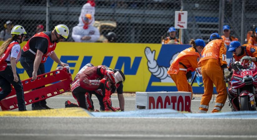 Hatalmasat esett a MotoGP címvédője, veszélybe került a Magyar Nagydíj-szereplése