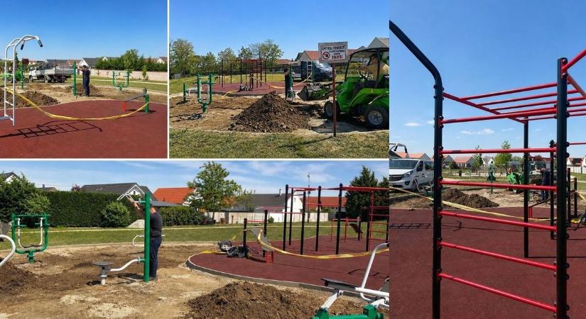 Modernebbé válik a fertőszéplaki Kútfej Lakópark sportparkja