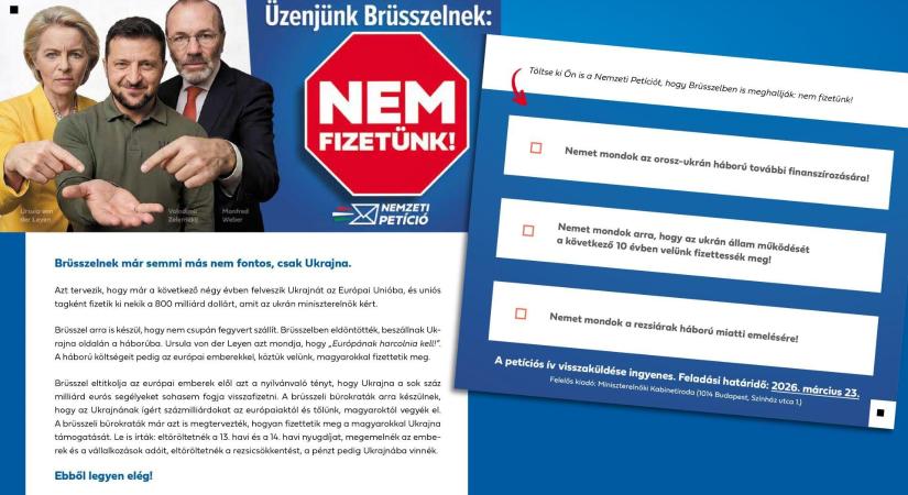 Kiderült, mennyibe került a Nemzeti Petíció, bődületes összeget költöttek rá