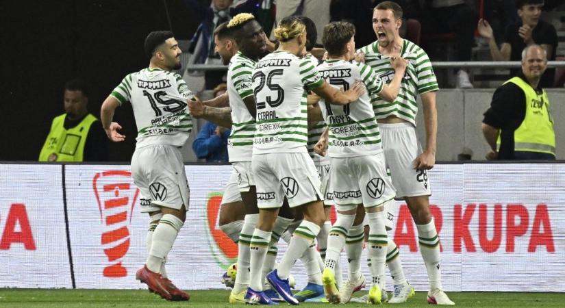 A Ferencváros 111. percben lőtt góllal nyerte meg a Magyar Kupát