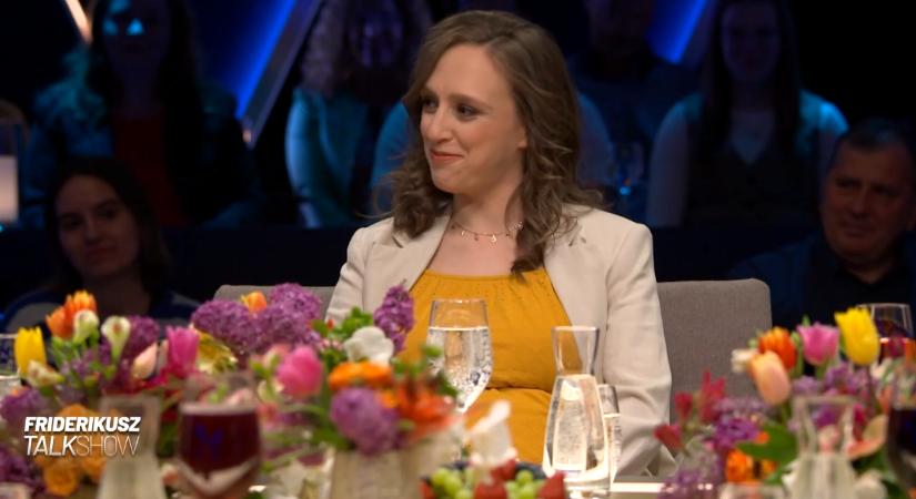 Sodró Eliza elárulta születendő kisfia nevét a Friderikusz TalkShowban