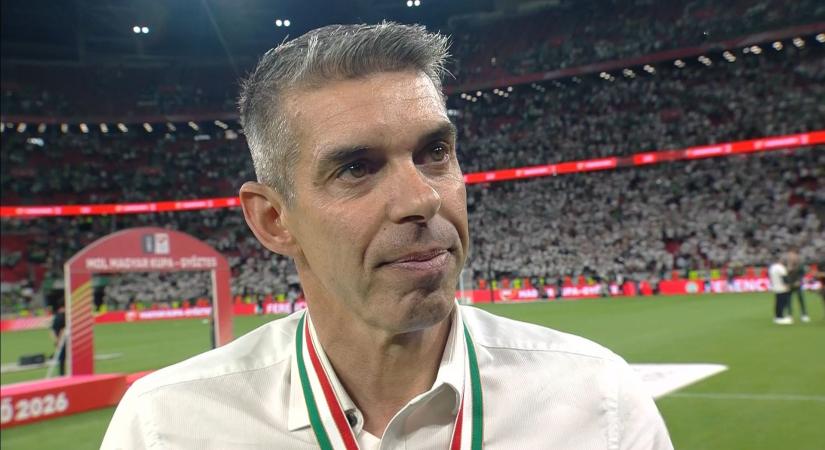 Campos az elveszített MK-döntő után: "Mi mindig tanulunk, de amikor kikapunk, akkor sem minden rossz"