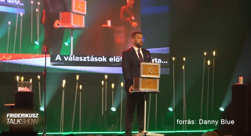 Danny Blue választási jóslata még Friderikusz Sándort is meglepte