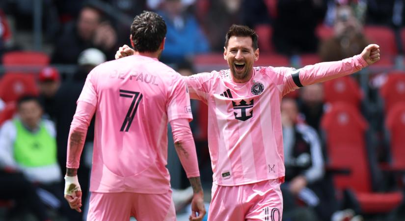MLS: De Paul és Messi is betalált, a Toronto FC csak a hajrában tudott szépíteni az Inter Miami ellen – videóval