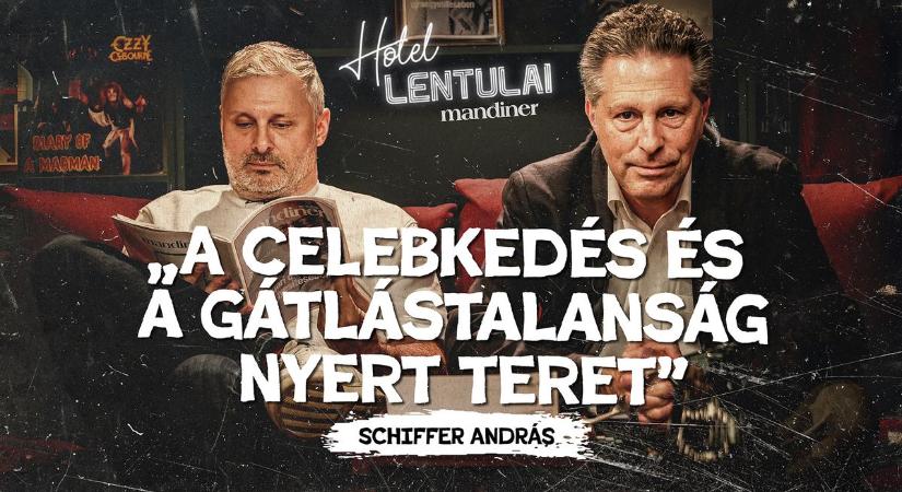 „A hitványság és a primitívség minden társadalomban ott volt” – Schiffer András volt a Hotel Lentulai vendége