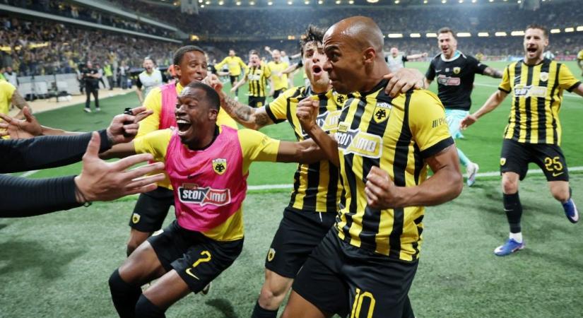 Varga Barnabás gólját elvették, de bajnok lett az AEK Athén - drámai hajrában dőlt el az aranyérem sorsa