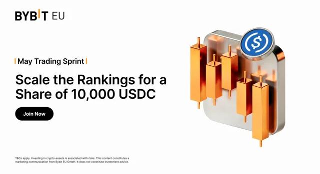 Bybit EU májusi kereskedési verseny 10 000 dolláros nyereményalappal