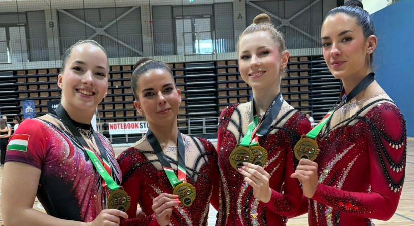 Aranyérmet nyert a hétvégén négy debreceni aerobikos