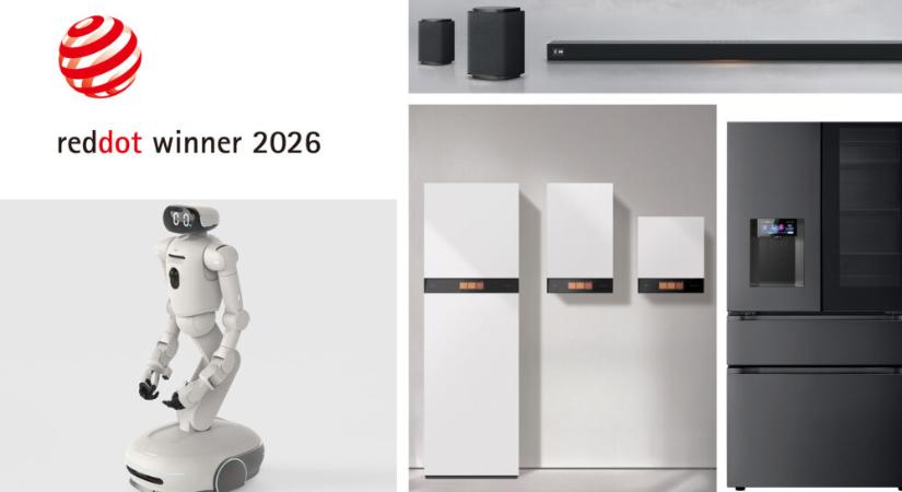 27 díjat nyert az LG Electronics a 2026-os Red Dot Design Awardon