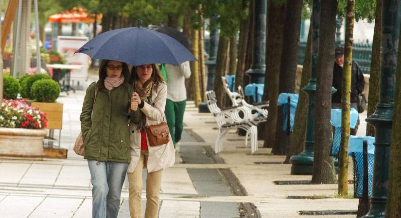 Zivatarokkal, erős széllel és lehűléssel indul a hét