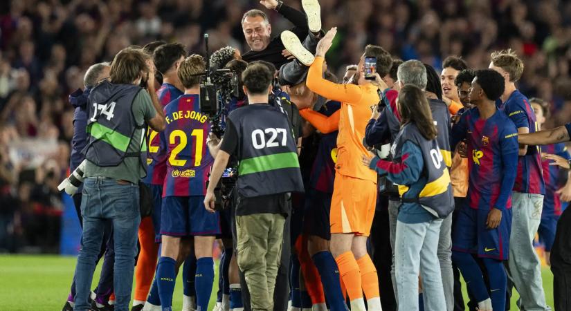 Hansi Flick a Bajnokok Ligája-győzelmet tűzte ki célul a Barcelona bajnoki címe után