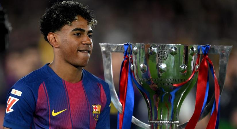 A 18 éves Lamine Yamal már több spanyol bajnoki címet nyert, mint Cristiano Ronaldo