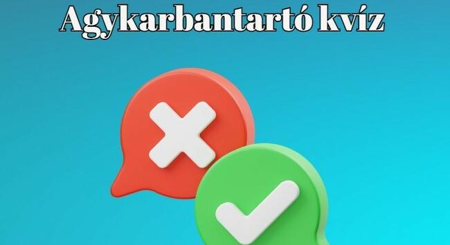 Agykarbantartó kvíz - Ha kérdések 75 %-ra helyesen válaszolsz, egy zseni vagy