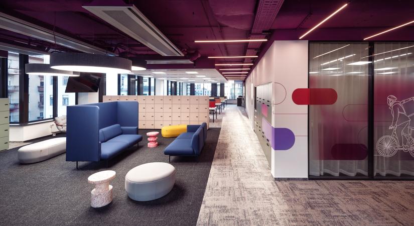 Szín és forma kontrasztja - A FOODORA új irodahelyisége