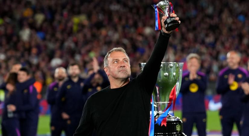 Az édesapját gyászoló Hansi Flickért is játszott a bajnok Barcelona