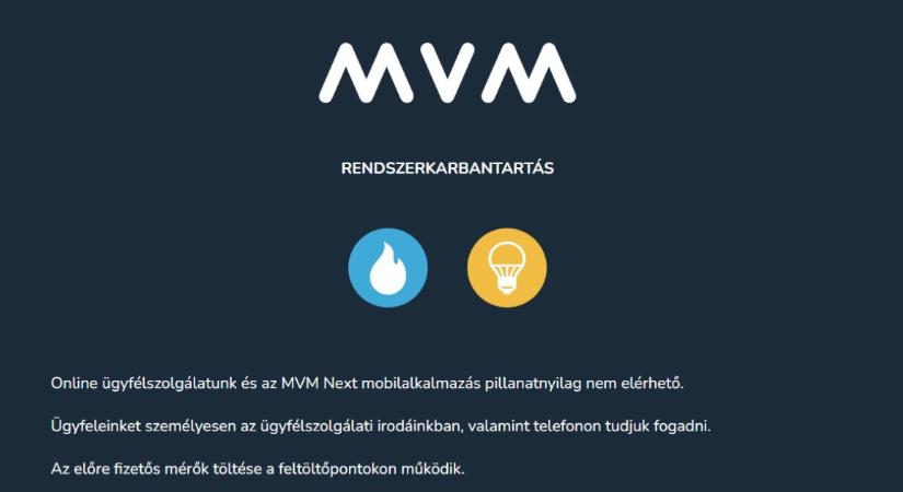 Áll az MVM Next ügyfélszolgálata, csúszik a karbantartás