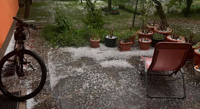 Megérkezett a brutális jég Borsodba, így veri a kerteket – fotókon, videón mutatjuk!