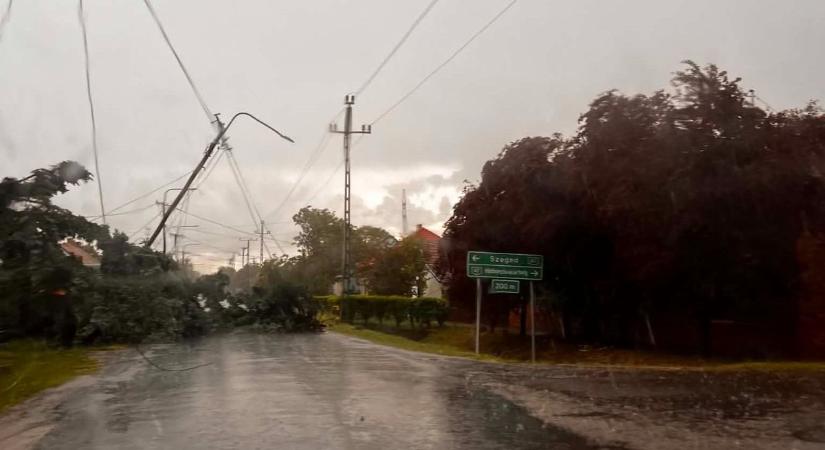 Hatalmas károkat okozott a vihar Algyőn: a szakemberek dolgoznak a helyzet megoldásán