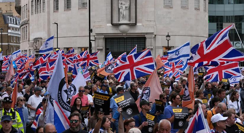 London: többtízezres tüntetés az antiszemitizmus ellen