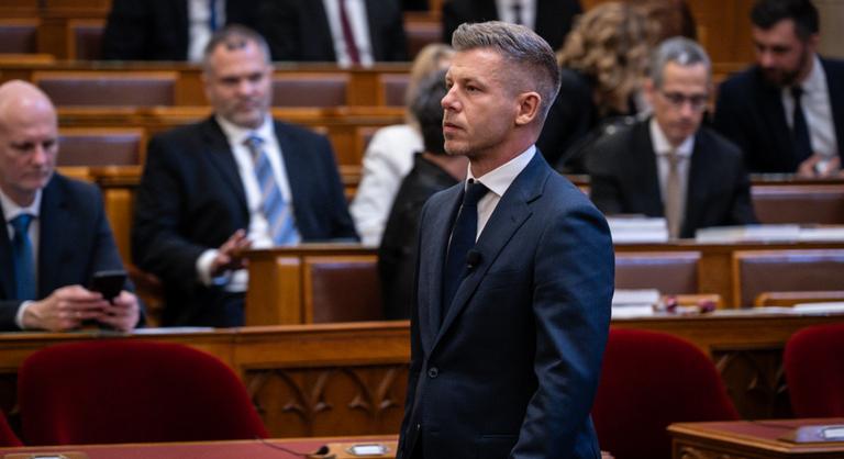 Élőben jelentkezett Magyar Péter a Karmelitából, rögtönzött tárlatvezetést tartott