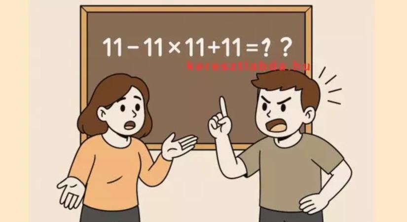 Napi matek feladat: Csupa 11-es, mégis negatív lesz, téged is megvezet?