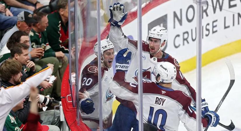 NHL: idegenbeli sikerével a főcsoportdöntő kapujában a Colorado Avalanche