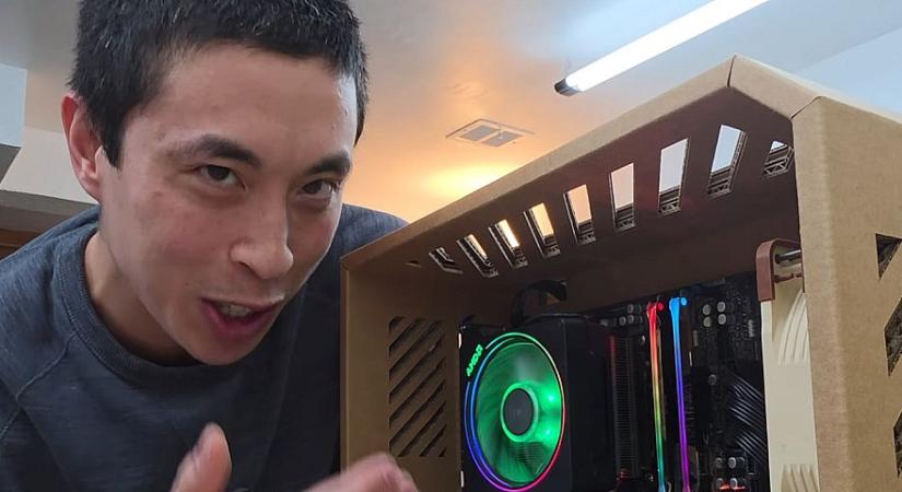 Itt a világ legprofibb kartonpapírból készült PC-háza, amit valaha láttál
