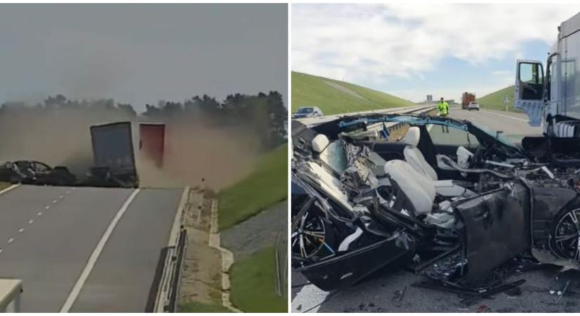 Csodával határos módon túlélte a sofőr ezt az ütközést Csehországban – videó