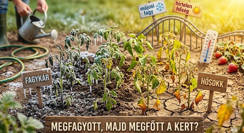 Megfagyott, majd megfőtt a kert? Ezt tedd a májusi időjárási hullámvasút után
