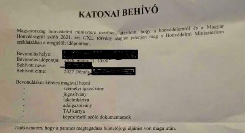 Katonai behívók borzolják a kedélyeket a Dunakanyarban, megszólalt a rendőrség