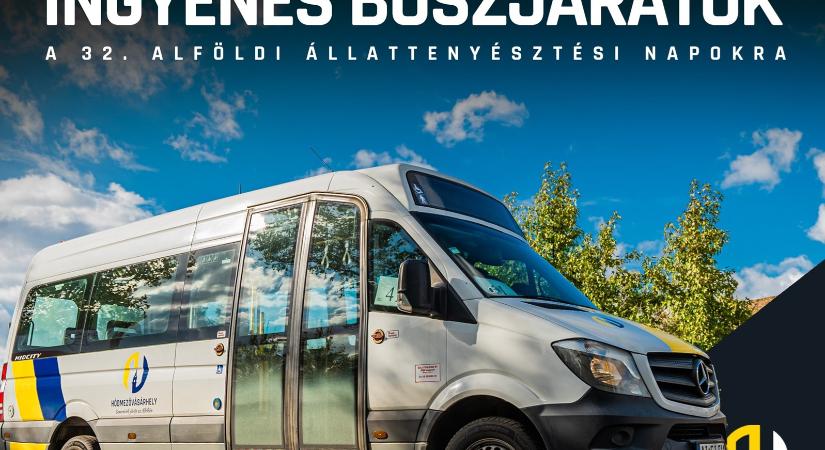 Ingyenes buszjáratok indulnak a 32. Alföldi Állattenyésztési napokra és vissza