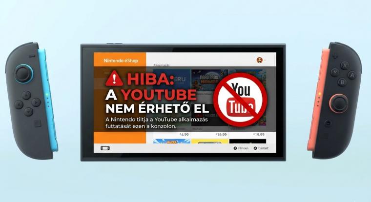 A Nintendo kitiltotta a YouTube-ot a Switch 2-ről